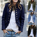 Tessa - Bequeme langärmelige Jacke mit Knöpfen und Taschen