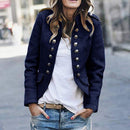 Tessa - Bequeme langärmelige Jacke mit Knöpfen und Taschen