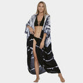 Melanie - Bequeme bedrucktes fließendes Kimono-Kleid mit verstellbarem Gürtel