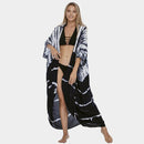 Melanie - Bequeme bedrucktes fließendes Kimono-Kleid mit verstellbarem Gürtel