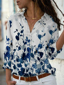 Nova – Klassisches Button-Up-Shirt mit langen Ärmeln und einzigartigen Drucken