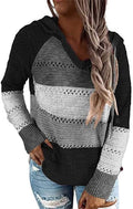 Aveline - V Ausschnitt Lang Armelig Patchwork Pullover