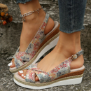Alexa – Stylische Keilsandalen mit Kreuzriemen design