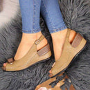 Selene - Bequem  Schnalle Offene Sandalen