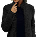 Mia - Warme Langärmelig Vlies Jacke Mit Taschen