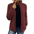 Mia - Warme Langärmelig Vlies Jacke Mit Taschen