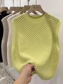 Hanna - Leichter locker sitzender Pullover mit Ärmeln und Rundhalsausschnitt