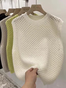 Hanna - Leichter locker sitzender Pullover mit Ärmeln und Rundhalsausschnitt