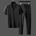 Adrian - Zweiteiliges Satz mit Kurzarmshirt und Hose mit Kordelzug