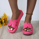 Tilana - Bequeme Flip Flops Sandalen mit dickem Boden und rutschfester