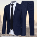 Felix - Reverskragen Taschen Blazer Mit langen Hosen Zweiteiliges Satz