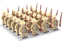 MilitaBlocks - WWII Militärbaukasten mit 21 Soldatenfiguren aus mehreren Nationen