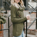 Lisa - Warmer Langärmeliger Rollkragenpullover Pullover Mit Schaltflächen