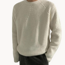 Henry - Warmer Langärmelig Rundhalsausschnitt Gerippter Pullover