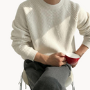 Henry - Warmer Langärmelig Rundhalsausschnitt Gerippter Pullover