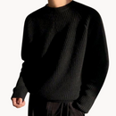Henry - Warmer Langärmelig Rundhalsausschnitt Gerippter Pullover