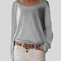 Nina - Leichtes locker sitzendes Langarmshirt mit Rundhalsausschnitt