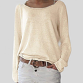Nina - Leichtes locker sitzendes Langarmshirt mit Rundhalsausschnitt