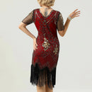 Katja – Stylisches Schlanke Passform V Ausschnitt Kleid mit kurzen Ärmeln