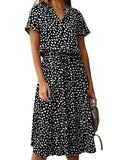 EleganceCharm - Kleid Mit PunkteDruck