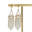 GoldenAura - Kwastje Bengelen Oorbellen