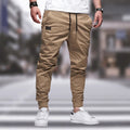 Anselm - Lässige Schlanke Passform Cargohose mit Kordelzug und Taschen