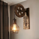 GlowBright - Vintage Heberolle LED Wandleuchte Für luxuriöse Dekoration