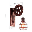 GlowBright - Vintage Heberolle LED Wandleuchte Für luxuriöse Dekoration