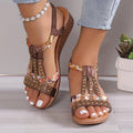 Sophia – Stylische Offene Zehenpartie Sandalen mit verstellbarem Entwerfen und rutschfester Sohle