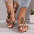 Sophia – Stylische Offene Zehenpartie Sandalen mit verstellbarem Entwerfen und rutschfester Sohle