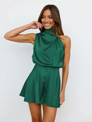 Doris - Eleganter ärmelloser kurzer Jumpsuit mit elastischer Taille