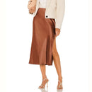 Emilia - Modischer Midirock mit hoher Taille und Seitenschlitz