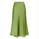 Emilia - Modischer Midirock mit hoher Taille und Seitenschlitz