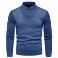 Anton - Bequemer Langärmelig Schlanke Passform Zweiteiliger Pullover