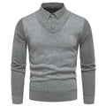 Anton - Bequemer Langärmelig Schlanke Passform Zweiteiliger Pullover