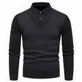 Anton - Bequemer Langärmelig Schlanke Passform Zweiteiliger Pullover