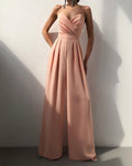 Talia - Modischer Sling Strap mit Taille gerade Jumpsuit