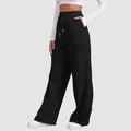 Dagmar - Bequeme Weites Bein Hose mit Kordelzug und Taschen