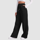 Dagmar - Bequeme Weites Bein Hose mit Kordelzug und Taschen