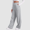 Dagmar - Bequeme Weites Bein Hose mit Kordelzug und Taschen