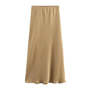 Doris - Eleganter Midirock mit hoher Taille und bequemem Gummibund
