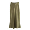Doris - Eleganter Midirock mit hoher Taille und bequemem Gummibund
