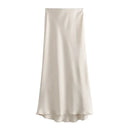Doris - Eleganter Midirock mit hoher Taille und bequemem Gummibund