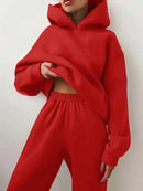 Raina - Stylisches Zweiteiliges Kapuzenpulli Set Für Ultimativen Komfort