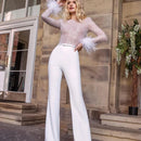 Mila – Lässiger Jumpsuit mit ausgestelltem Bein und langen Ärmeln