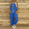 Zayra – Lässiger lockerer Jumpsuit mit verstellbaren Trägern und Taschen