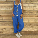 Zayra – Lässiger lockerer Jumpsuit mit verstellbaren Trägern und Taschen