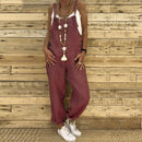 Zayra – Lässiger lockerer Jumpsuit mit verstellbaren Trägern und Taschen