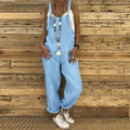 Zayra – Lässiger lockerer Jumpsuit mit verstellbaren Trägern und Taschen