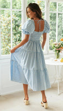 Minna - Bequemes Lagenkleid Mit Modischem Karodruck